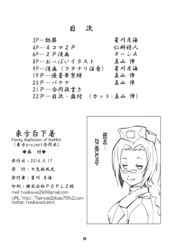 Page 21 of Touhou Shiro Shitagi - Panty Explosion of Rabbit.