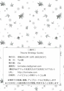Page 17 of Asuna Strategy Guide