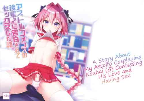 Download Astolfo Cos no Kouhai ni Kokuhaku Sarete Sex Shita Hanashi | A Story About My Astolfo Cosplaying KouhaiConfessing His Love and Having Sex.