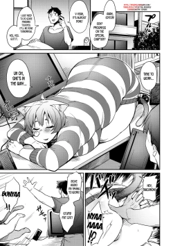 Page 1 of Megamori! Melonbooks 4P leaflet