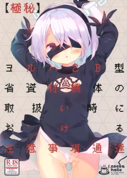 Page 2 of YoRHa 2B-gata Shoushizai Kitai no Toriatsukaidoki ni Okeru Chuui Jikou Tsuutasu