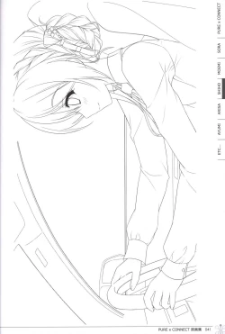 Page 41 of Pure x Connect illustration art book
