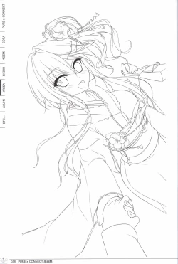 Page 58 of Pure x Connect illustration art book