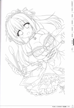 Page 73 of Pure x Connect illustration art book