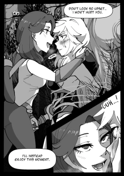 Page 3 of "It's Like A Bad Dream" Windranger x Drow Ranger comic by Riko