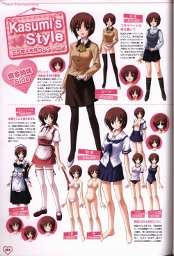 Page 55 of Shakkin Shimai＆Shakkin Shimai2 visual fanbook