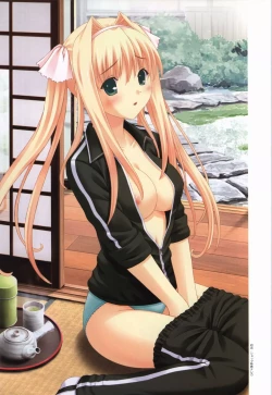 Page 19 of Kono Aozora ni Yakusoku official artbook