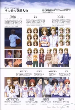 Page 84 of Kono Aozora ni Yakusoku official artbook