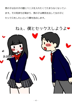 Page 4 of Shishunki no Otokonoko no Tame no Seikyouiku Doukyuusei no Onnanoko to Sex o Shite Aka-chan o Tsukuru Ohanashi