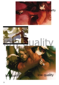 Page 18 of Fate/stay night Illust Shuu "Usuyami"