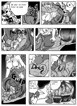 Page 7 of Flower vore "Human and plant heterosexual ra*e and seed bed"