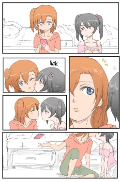 Page 2 of Honoka to Nicochan only do kissy kissy lovey dovey stuff!