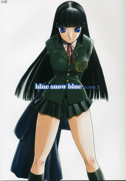 Download blue snow blue scene.5