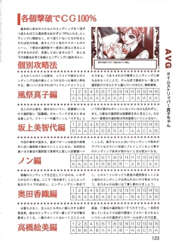 Page 123 of PC Bishoujo Software Strategy Book: Strategy King 2