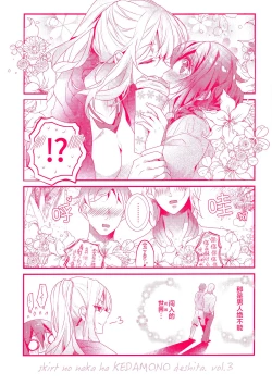 Page 22 of Skirt no Naka wa Kedamono deshita. 单行本附录漫画
