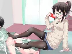 Page 91 of Ashi de sa reru no hazukashīkedo… o nēchan ni fuma retai