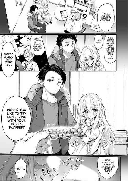 Download Irekawari Fuufu Gyakuten! Tanetsuke Sex | Body Swapped Husband and Wife Baby-Making Sex!