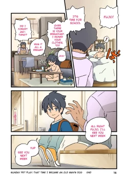 Page 14 of Nichiyoubi no Kemono| Sunday Pet Play That time I became an old man's dog