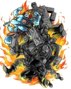 Page 50 of Kinnikuman muscleshot  artwork