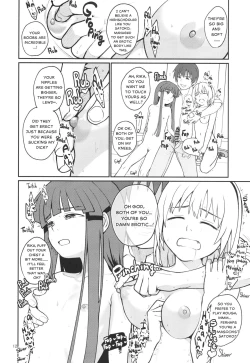 Page 14 of Boku ga!'`Watashi ga!'`Ichiban eroinodesu!'`Desu wa!' | "I am The..." "I'm The..." "Lewdest!" "Right!?" "Am I Not!?"