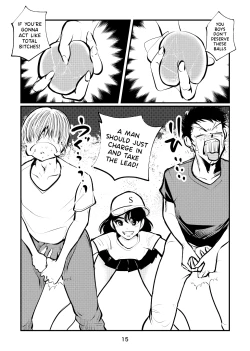 Page 15 of Inran Joshi ga Modaenagara Kintama Ijimetemita | The Lewd Girl Tortured Their Balls While Suffering From Their Advances