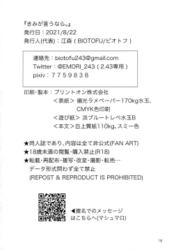 Page 17 of Kimi ga Iu nara.