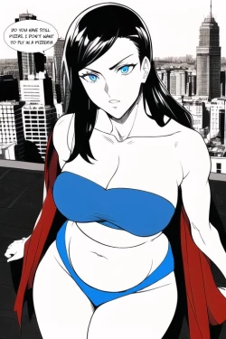 Page 4 of Expanding Heroine:Confronting the Virus Villain, Page 1 to 12,,, Weight gain anime girl, bbw, ssbbw, stuffing belly, SuperHero who gain a lot of weights because of a food addiction.