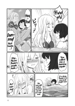 Page 12 of Umi de Roshutsu Play Shichau Yuriple | A yuri couple does exhibitionism at the beach