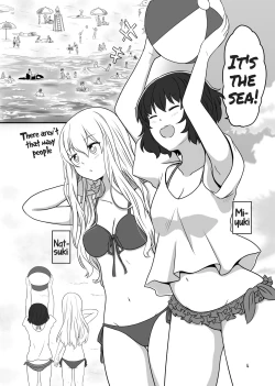 Page 3 of Umi de Roshutsu Play Shichau Yuriple | A yuri couple does exhibitionism at the beach