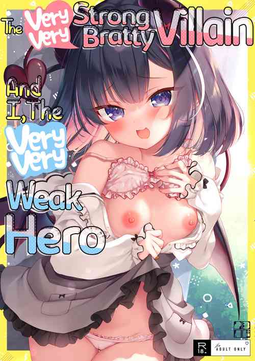 Download Tsuyo tsuyo Mesugaki Villain to Yowa yowa Hero no Ore | The Very very Strong Bratty Villain and I, the Very very Weak Hero