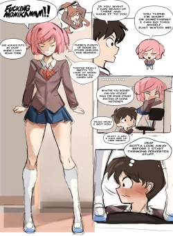 Page 2 of 【rak_fork/ddlc/夏树/R18 comic】Play with me