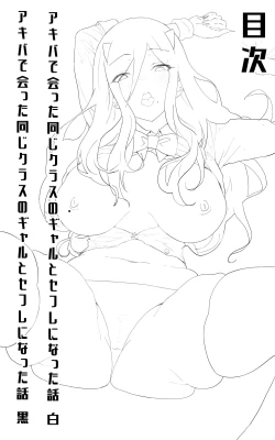 Page 2 of アキバで会った同じクラスのギャルとセフレになった話 -白・黒 統合版