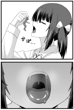 Page 9 of A manga where he gets caught cheating on his girlfriend and she makes him smaller and eats him