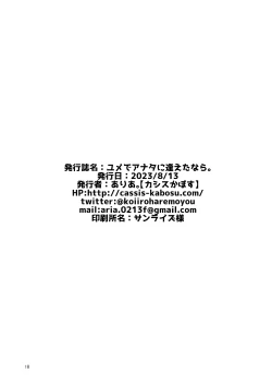 Page 16 of yume de anata ni aeta nara| 若能与你在梦中相会