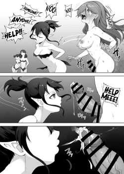 Page 48 of Mecha Tsuyoi Hazu no Onna Kakutouka, Mesugaki Mazoku ni Wana ni Hamerare Bokorare Futanari Buzama Level Drain Kyousei Shasei Shizako ni Sarete Sekka Hakai Shokei