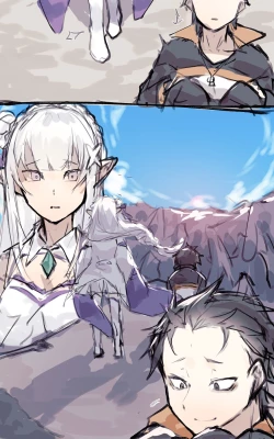 Page 2 of Emilia comforts Subaru