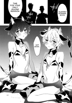 Page 2 of Futago Koushi no Meru to Ruru | Milking Twin Calves: Meru & Ruru