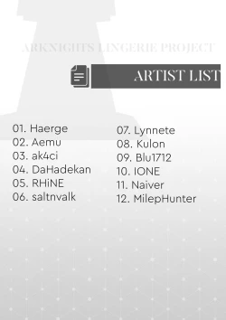 Page 3 of Arknights Lingerie Collaboration Fanbook