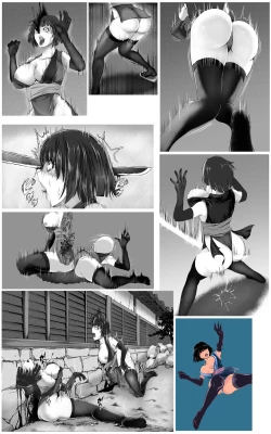 Page 12 of A female ninja is cut in two without mercy