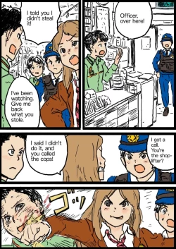 Page 1 of Policewoman VS Delinquent Girl