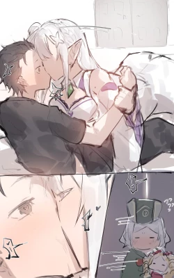 Page 3 of Emilia x Subaru, Rem x Subaru