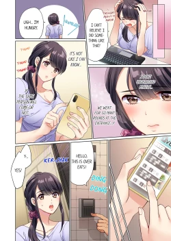 Page 25 of Zaitaku OL, Yotsunbai Iki! Heya Made Gamandekinai Deribarii SEX 1 | WorkHome Clerk, Cums on All Fours! Impatient Delivery Sex 1