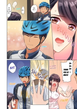 Page 5 of Zaitaku OL, Yotsunbai Iki! Heya Made Gamandekinai Deribarii SEX 1 | WorkHome Clerk, Cums on All Fours! Impatient Delivery Sex 1