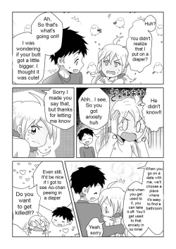 Page 24 of Otoile Gaman Dekinakute Naiteru Aochan is very cute.
