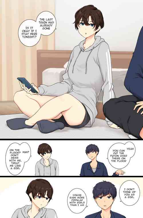 Download Onnanoko Atsukai Shinai to Mesu Dearu Koto o Wakarasetekuru Boyish Joshi | A boyish girl who will show you that she is female if you don't treat her like one