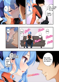 Page 4 of SuiA book about sweet cohabitation and lovey-dovey lovemaking with Suisei