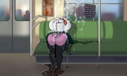 Page 4 of My Futa Academia: Toru On The Train