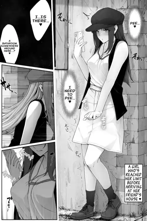 Download Girl Pees Outside While on the Phone