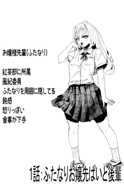 Page 1 of Futanari o Kakushiteiru Ojōsama wa Busaiki Shi Nagara Gamansuru