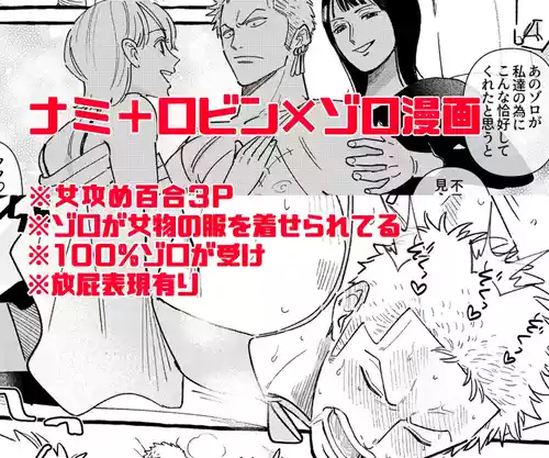 Download 【R18】Robinami Zoro Manga【Female aggression】